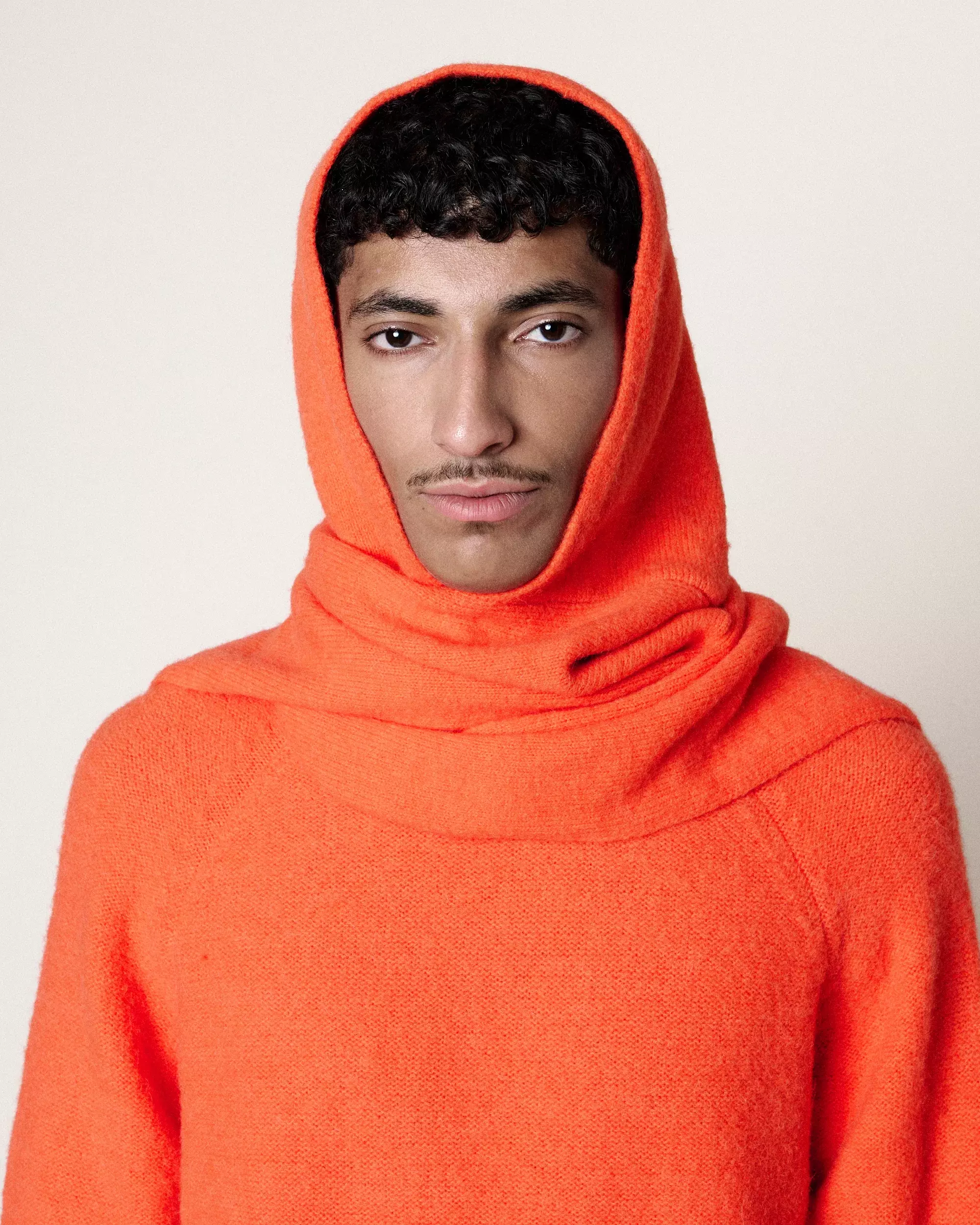 Homecore Baby Hood Bright Orange Strickkapuze Unisex orange